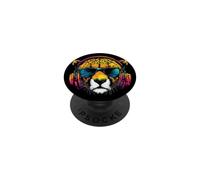 Cheetah Funny Big Cat I Love Cats Cute Cheetahs PopSockets Adhesive PopGrip