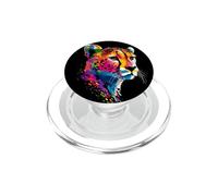 Cheetah Funny Big Cat I Love Cats Cute Cheetahs PopSockets PopGrip for MagSafe