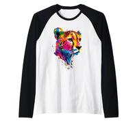 Cheetah Funny Big Cat I Love Cats Cute Cheetahs Raglan Baseball Tee