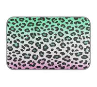 Cheetah Fur Skin Gradient Green Purple Summer Cooling Blanket Self Cooling cat beds for Outdoor Cats for Pets Indoor Cats Washable Camas frias para Perros M
