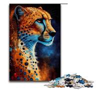 Cheetah Ink Painting JigsawPuzzle Pieces for Adults Jigsaw Puzzles Birthday Gift Idea Challenging Brain Teaser Game 1000 PCS(75x50cm)