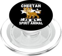 Cheetah Is My Spirit Animal Kawaii Cartoon Funny Cheetahs PopSockets PopGrip for MagSafe