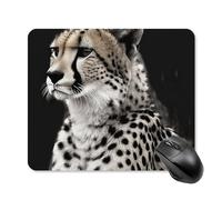 Cheetah Mouse Pad 25 * 30cm - Non-Slip Rubber Base Mouse Mat Portable Square Desk Mat for Office, Laptop, Travel, Wireless Mice Mats - Waterproof & Durable Design
