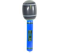 Cheetah Inflatable Microphone 30 cm - Blow-Up Party Accessory for Favours & Decoration