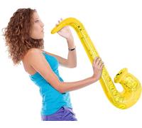 Cheetah Party Inflatable Blow Up 70cm Saxophone Musical Instrument Accessory for Party Favours, Decoration