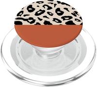 Cheetah Print Abstract Spot Pattern Modern Terracotta Beige PopSockets PopGrip for MagSafe