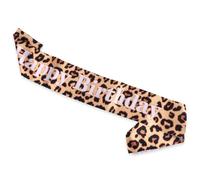 Cheetah Print Birthday Sash, 31.50x3.74in/80x9.5cm Satin Cloth Stylish Leopard Print Birthday Sash for Girls Boys Safari Jungle Wild Animal Theme Party Supplies