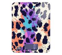 Cheetah Prints Purple Vivid weight loss food scale digital kitchen 11lb/0.18oz, 5kg/5g accurate kitchen scale gram with 4 unit for Spices Baking pesa para comida