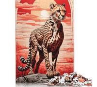 Cheetah Puzzles for Adults 500 Piece Puzzles for Adults For Family Fun & Game Night 500pcs (52x38cm)