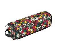Cheetah Skin Print Texas Hold'em Hair Tool Travel Bag for Women and Heat Resistant Mat with Zipper Dustproof Travel Hair Straightener Bag for Flat Iron Hot Tools and Haircare Accessories,