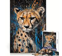 Cheetah Splendor for Adults 1000 Piece Jigsaw Puzzle Thought Skill Slow Leisure Accurate Edges Perfect Present (50x75cm)