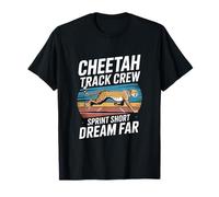 Cheetah Track Crew Sprinting Passion, Athletics Pursuit T-Shirt