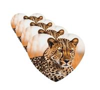 Cheetah Waiting for an Opportunity Car Air Fresheners Cards Set of 4 Pieces Personalized Car Fresheners Gifts for Men Women Auto Aromatherapy Tablets Hanging Scented Cards for Wardrobe Bathroom