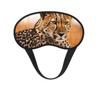 Cheetah Waiting for an Opportunity Sleep Mask for Women Girls Men Soft Comfortable Eye Mask with Adjustable Strap Blackout Eye Sleep Shade Cover for Travel Yoga Nap Shift Work