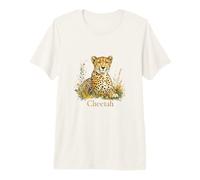 Cheetah Watercolor Illustration Wildlife Premium T-Shirt