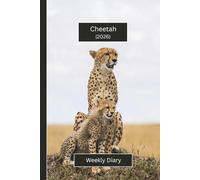 Cheetah Weekly Diary 2026 (Hardcover): A gorgeous Week View Planner (spread across 2 pages). It's an ideally sized (6"x9") big cat journal in a large ... pages. Great gift for friends and family.