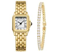 CHEETAH Women’s Gold Bangle Watch and Bracelet Set, Watch with 1pc bracelet, vintage