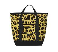 Cheetah Yellow Leopard,Lunch Bags Large Capacity Insulated Tote Bag For Women Men Work Picnic Travel