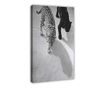 Cheetahs And Jaguars Canvas Poster Bedroom Decor Landscape Office Room Decor Gift 08x12inch(20x30cm)