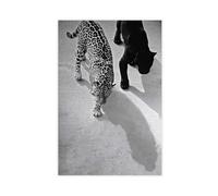 Cheetahs And Jaguars Canvas Poster Wall Art Decor Print Picture Paintings for Living Room Bedroom Decoration 12x18inch(30x45cm)