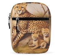 Cheetahs Mama And Little Small Crossbody Bag for Men Women