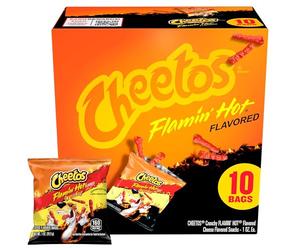 Cheetos Crunchy Flaming Hot, 1 Oz, 10 Pack