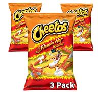 Cheetos Flamin Hot Crunchy 8oz Pack of 3