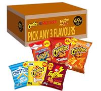 Cheetos & Smiths Snacks Crisps Custom Mix - Choose Any 3 Flavours - Get 10 Bags of Each (30 Packs in Total) - Multipack of Crisps & Snacks Favourites