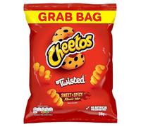 Cheetos Twisted Flamin' Hot Sweet & Spicy Grab Bags Crisps Baked Corn Snacks 30 Grab Bags x 38g