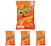 Cheetos Twisted Original Cheese Corn Puffs Sharing Crisps 125g (Pack of 4)