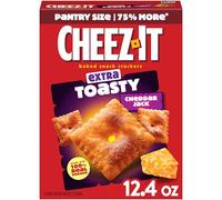 Cheez-IT Baked Snack Crackers 351g | Extra Toasty Cheddar Jack Flavoured (Pack of 2)