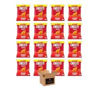 Cheez-It Snap’d Thin & Crispy Baked Cheese Snacks - Made with Real Cheese - Flavored Cheesy Crisps in Variety of Flavors | Kids and Adults Lunch box Snacks (Pack of 16, Cheese & Chilli £1.25-65g)