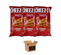 Cheez-It Snap’d Thin & Crispy Baked Cheese Snacks - Made with Real Cheese - Flavored Cheesy Crisps in Variety of Flavors | Kids and Adults Lunch box Snacks (Pack 3, Cheese And Chilli)