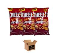 Cheez-It Snap’d Thin & Crispy Baked Cheese Snacks - Made with Real Cheese - Flavored Cheesy Crisps in Variety of Flavors | Kids and Adults Lunch box Snacks (Pack 3, Cheese & Smoky Bacon)