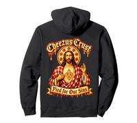 Cheezus Crust Pied For Our Sins Pizza Jesus Humor Pullover Hoodie