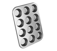 Chef Aid Muffin Pan 10e10286 - 12-Cup Non-Stick, Large, Grey