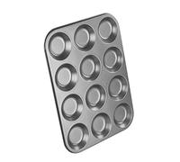 Chef Aid Non Stick Shallow Bun Tin 12 Cup