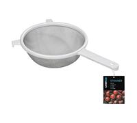 Chef Aid 20cm Strainer with Stainless Steel Mesh, Large Kitchen Strainer for Tea, Herbs, Spices, and Cooking, Handwash Recommended