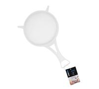 Chef Aid 22cm Wide Nylon Mesh Plastic Strainer in White - Ideal for Draining, Straining, and Washing Beans, Fruits, Vegetables, Salads, and More - BPA Free, Dishwasher Safe