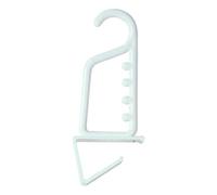 Chef Aid 3 x Overdoor Hanger - Plastic, Polished, White - Most convenient way to hang clothes when ironing