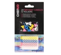 Chef Aid Birthday Candles (Pack of 24) Chef Aid Multicolor