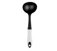 Chef Aid Black Nylon Ladle with Rest and Grip Handle, Ideal for use with Non-stick Kitchenware