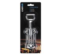 Chef Aid Chrome Plated Wing Corkscrew with Bottle Opener