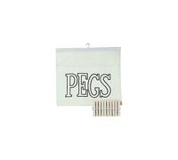 Chef Aid Cotton Peg Bag, White - Bag 10e50555 Laundry - cotton peg bag chef aid 10e50555 laundry