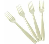 Chef Aid Dinner Forks, Set of 4 Stainless Steel Dinner Table Cutlery Forks, Also Ideal for Picnics and Parties, Stainless Steel with Rounded Edges, Dishwasher Safe