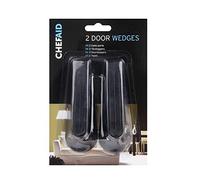 Chef Aid Door Wedges, A perfect tool for keeping Doors Opens, The Rubber Doorstop will wedge the door open without Scratching or slipping, Pack of 2 Door Stops
