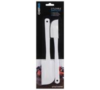 Chef Aid Flexible Spatulas (Pack Of 2) White (One Size)