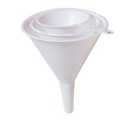 Chef Aid Set of 3 Funnels, White, 10E01749