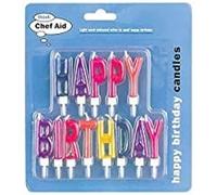 Chef Aid Happy Birthday Candle Set