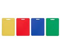 Chef Aid Large Multi-Colour Chopping Board Set, Multipurpose Anti-Slip Surface, Easy to Clean and Dishwasher Safe with Handle, Pack of 4 Cutting Boards Each Measuring 40 x 30cm